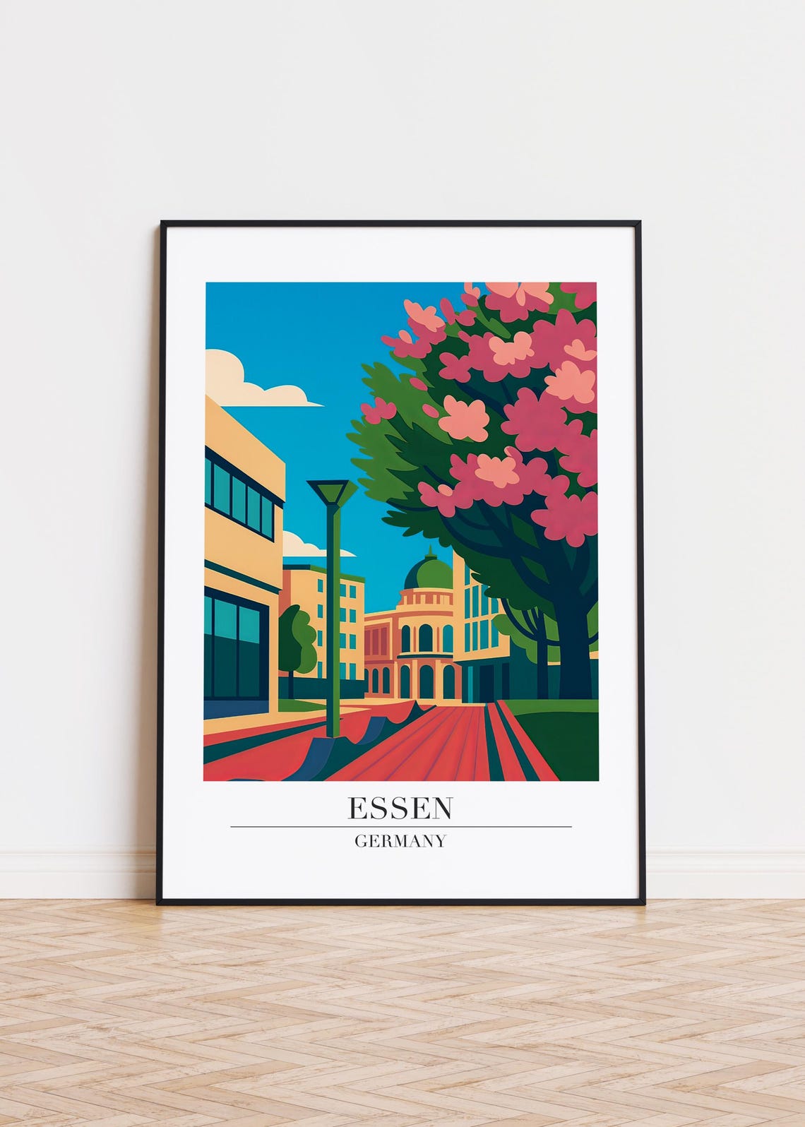 Essen Germany Poster City Skyline Art Print