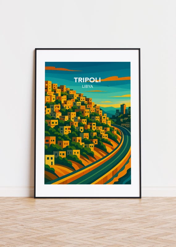 Tripoli City Travel Poster, Libya