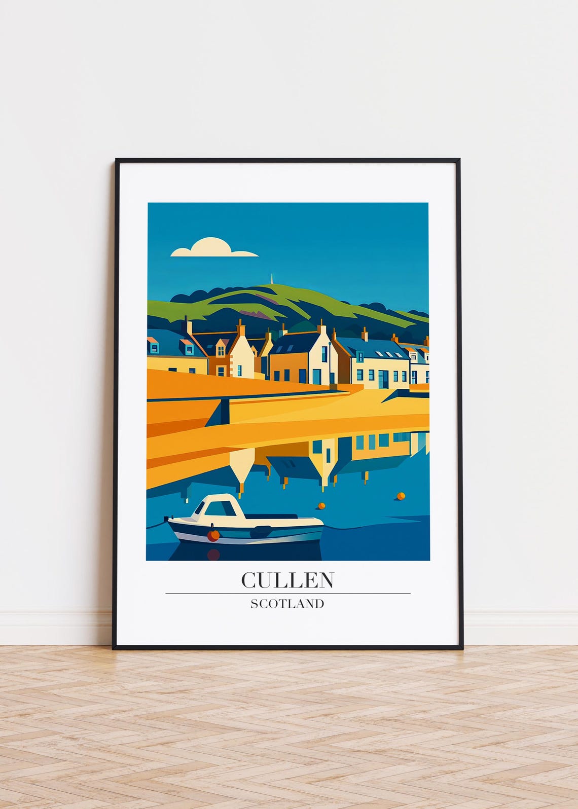 Cullen Scotland Poster Modern City Art Print