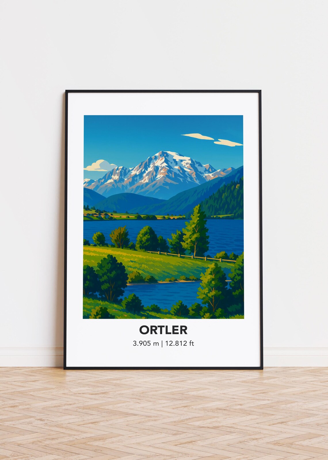 Ortler Mountain Poster Print, Outdoor Enthusiasts