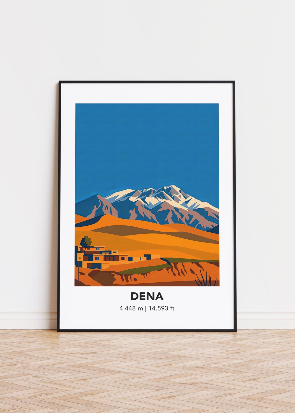 Dena Cityscape, Modern Minimalist Poster Print