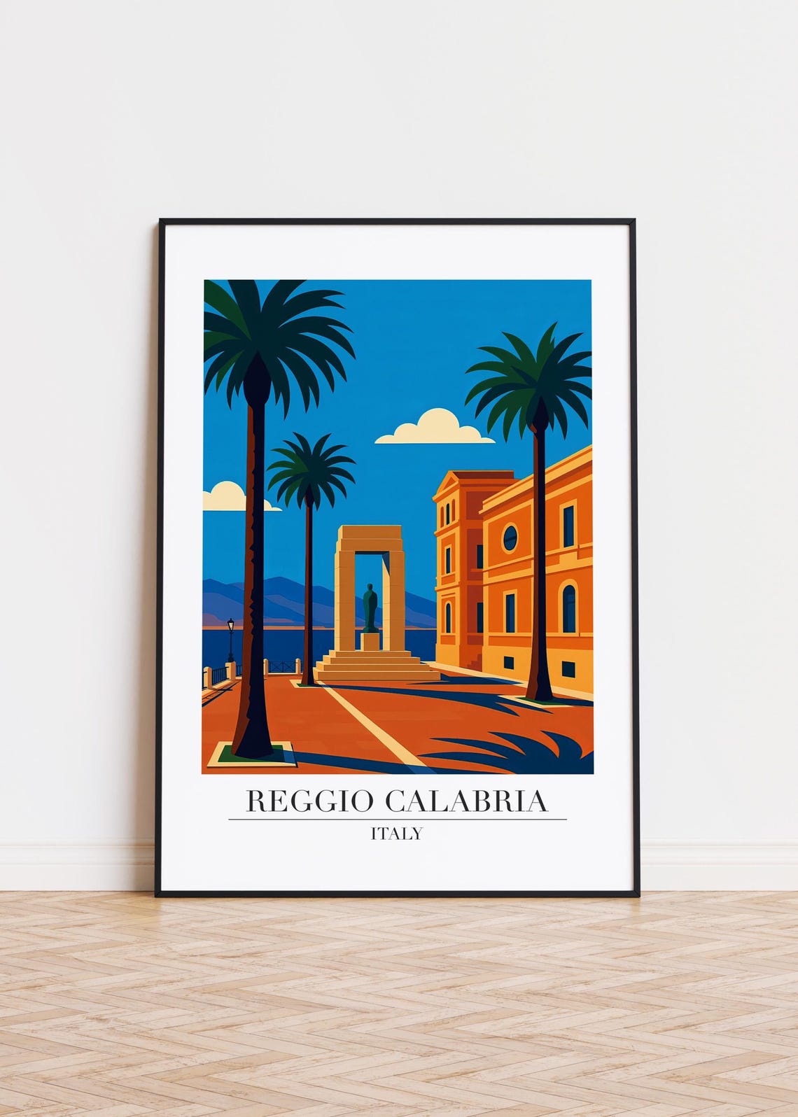 Reggio Calabria Modern Travel Poster