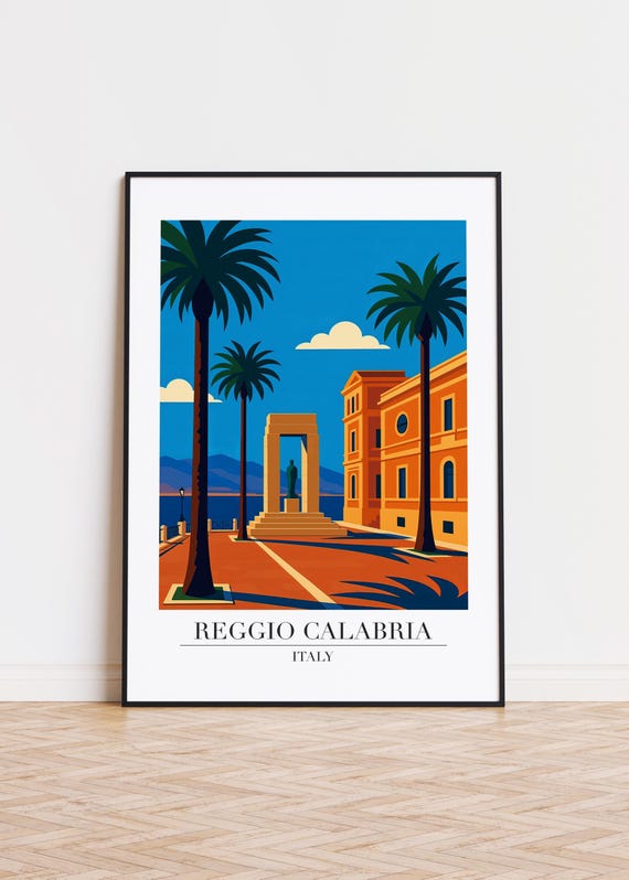 Reggio Calabria Modern Travel Poster
