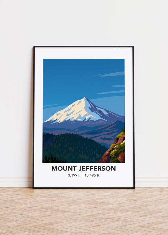 Mount Jefferson Mountain Poster Print