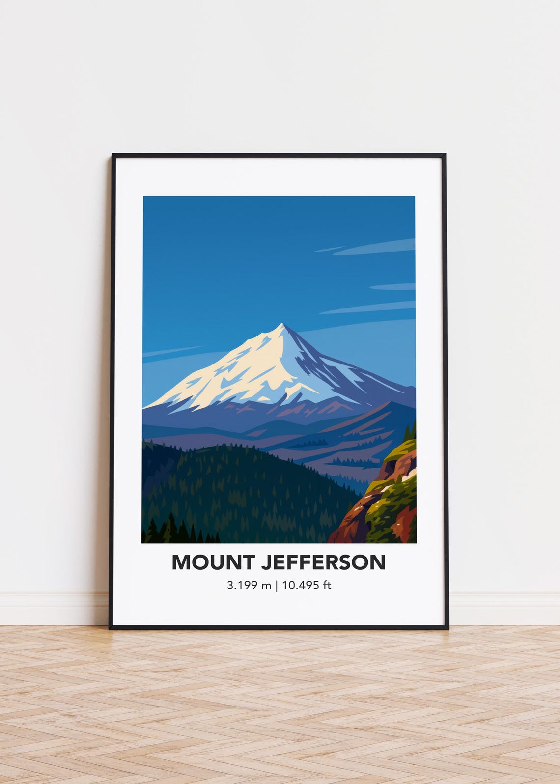 Mount Jefferson Mountain Poster Print
