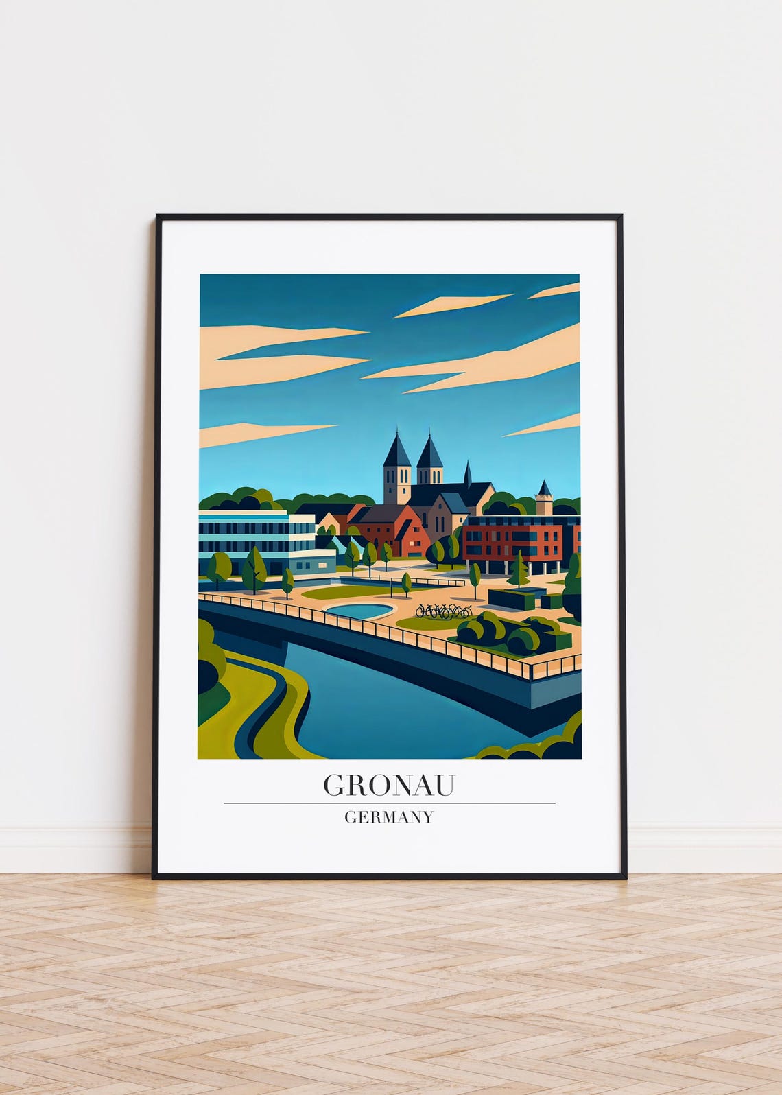 Gronau Germany Poster Cityscape Art Print