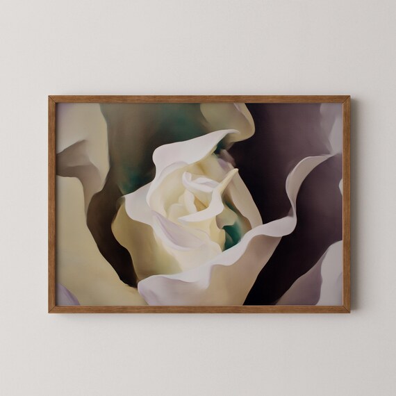 Georgia Okeeffe Painting Print Large Wall Art Abstract Botanical Poster