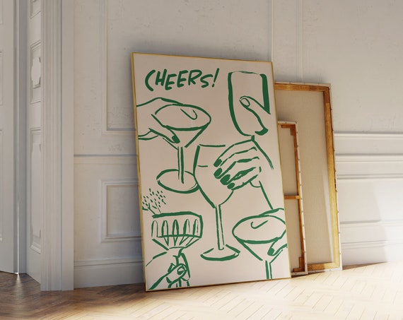 La Dolce Vita Cheers Kitchen Art Print