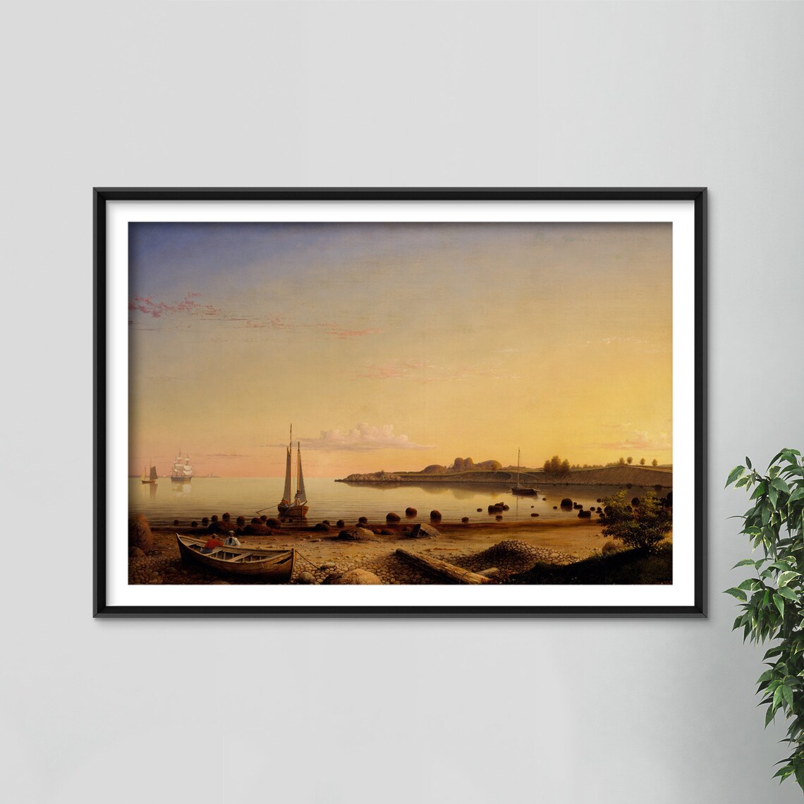 Stage Fort Across Gloucester Harbour, Classic Art Print