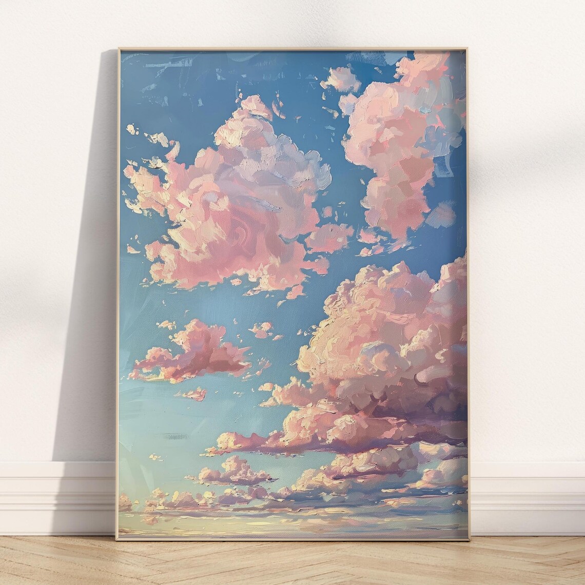 Pink Clouds Poster, Trendy Spring Sky Prints - Image 5