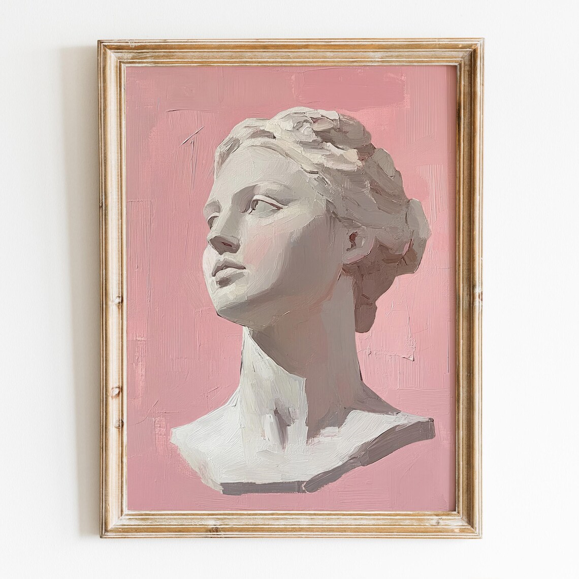 Greek Goddess Coquette Vintage Pink Art Print - Image 3