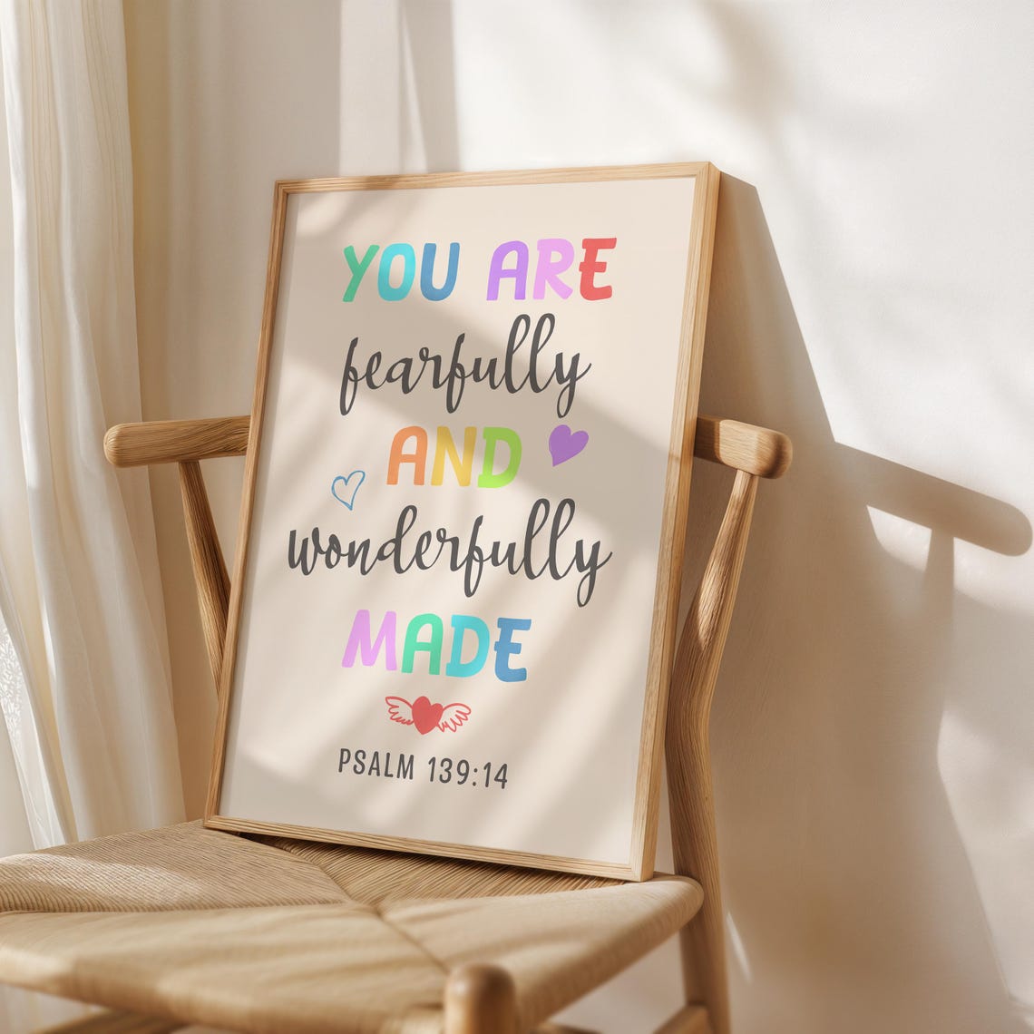 You Are Fearfully And Wonderfully Made Psalm 139 14 Wall Art - Image 3