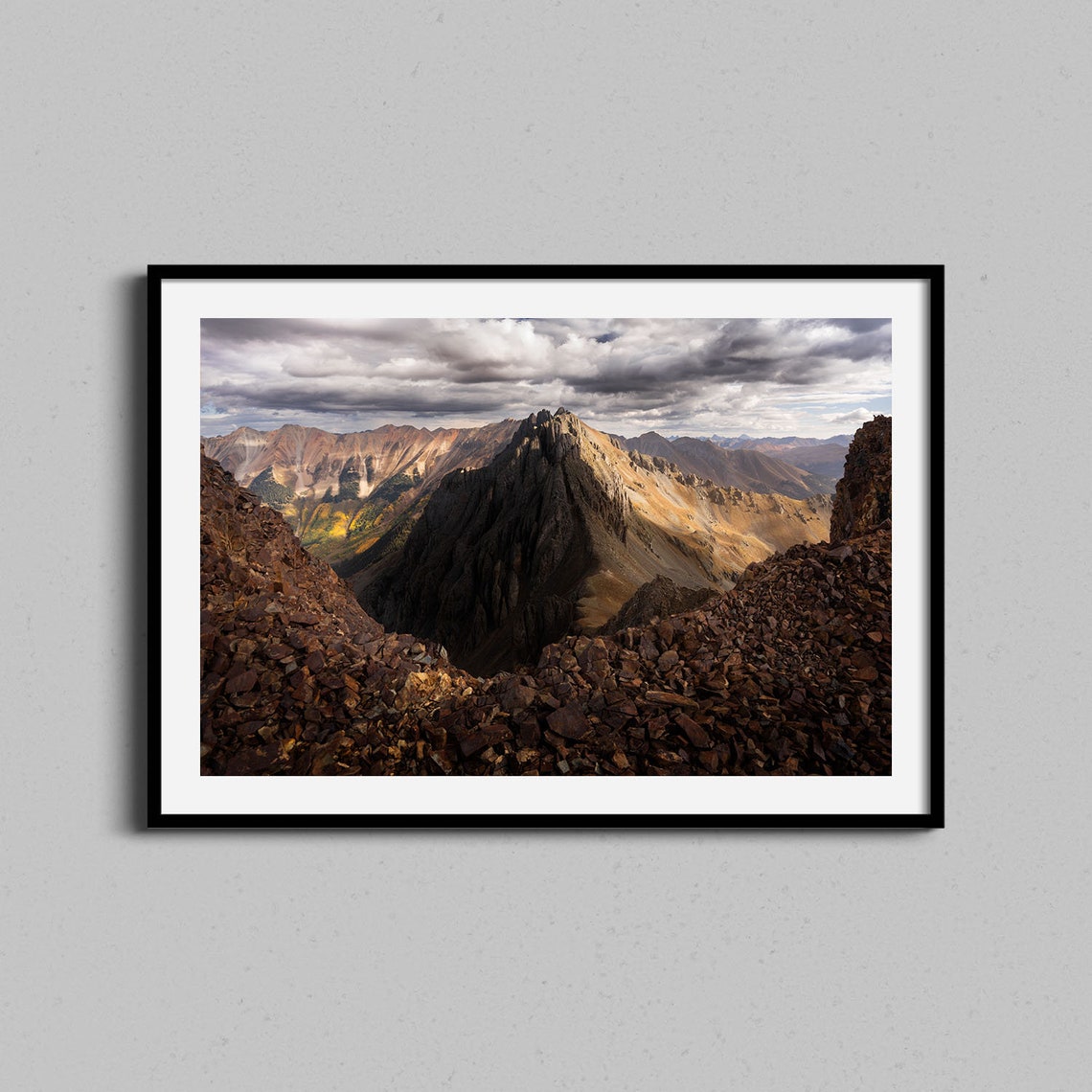 Colorado Rocky Summit Jagged Peaks Dramatic Landscape Poster