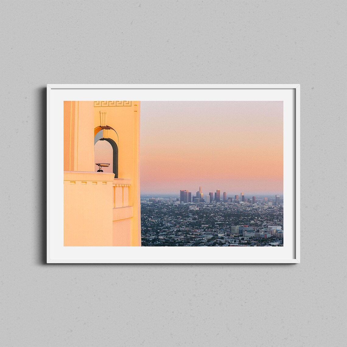 Los Angeles Griffith Observatory Travel Poster
