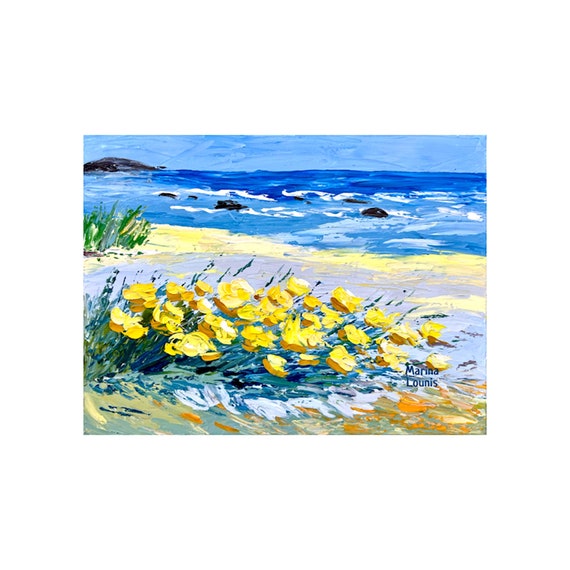 Beach Path Floral Art, Florida Coastal Wall Art Print