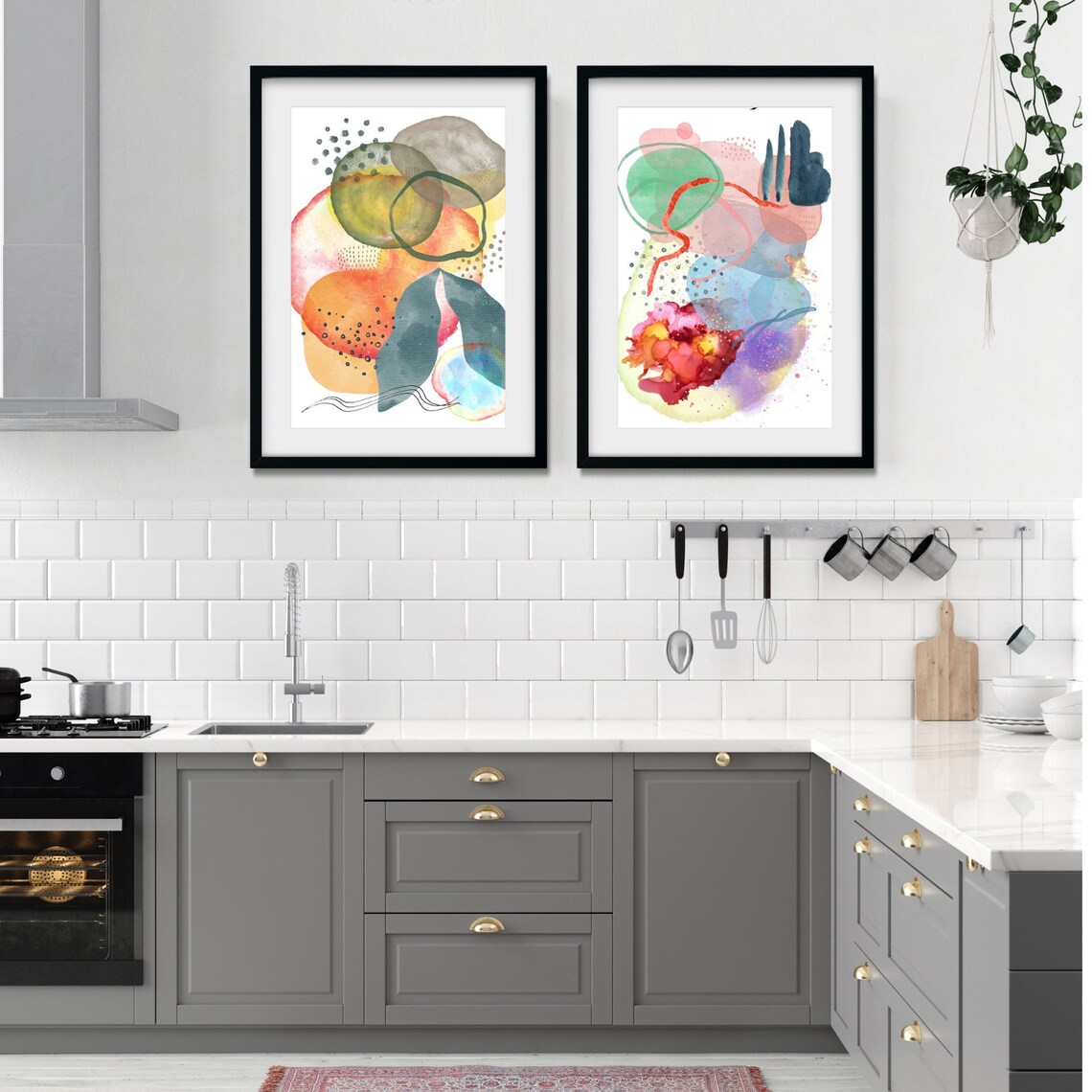 Abstract Maximalist Colorful Decor Art Print - Image 2