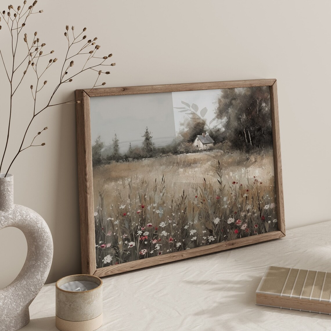Vintage Wildflower Cottage Core Art Print - Image 4