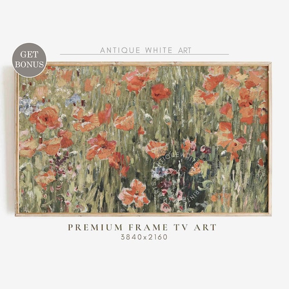 Wildflowers Vintage Art Print, Summer Aesthetic Decor