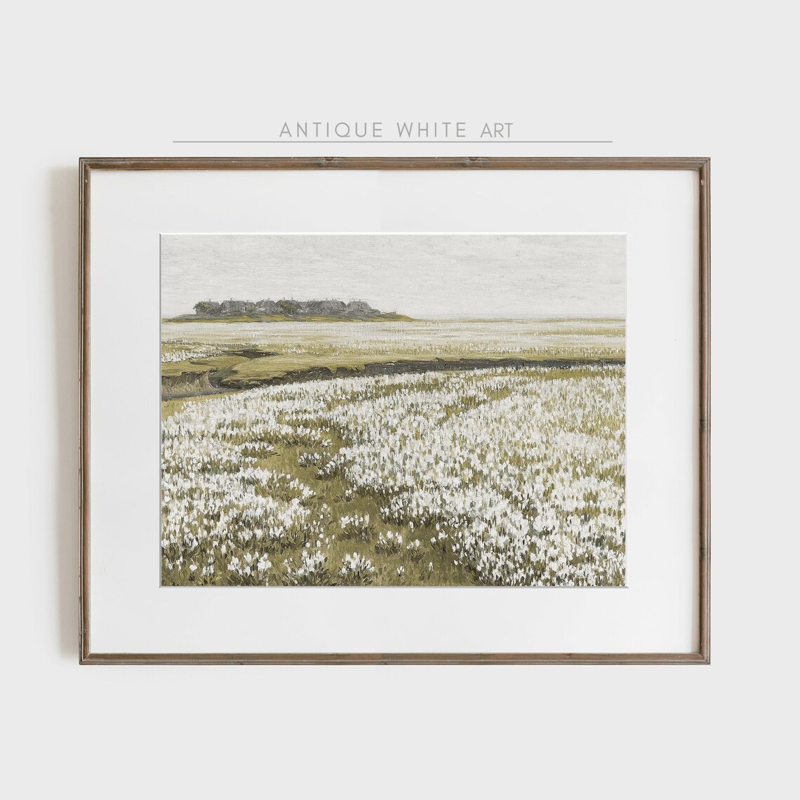 Vintage Spring Meadow Wildflower Art Print, Farmhouse - Image 2