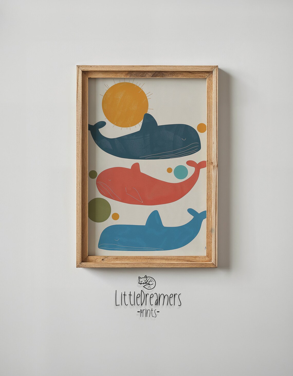 Whale Family Nursery Wall Art, Sea Life Poster - Image 5