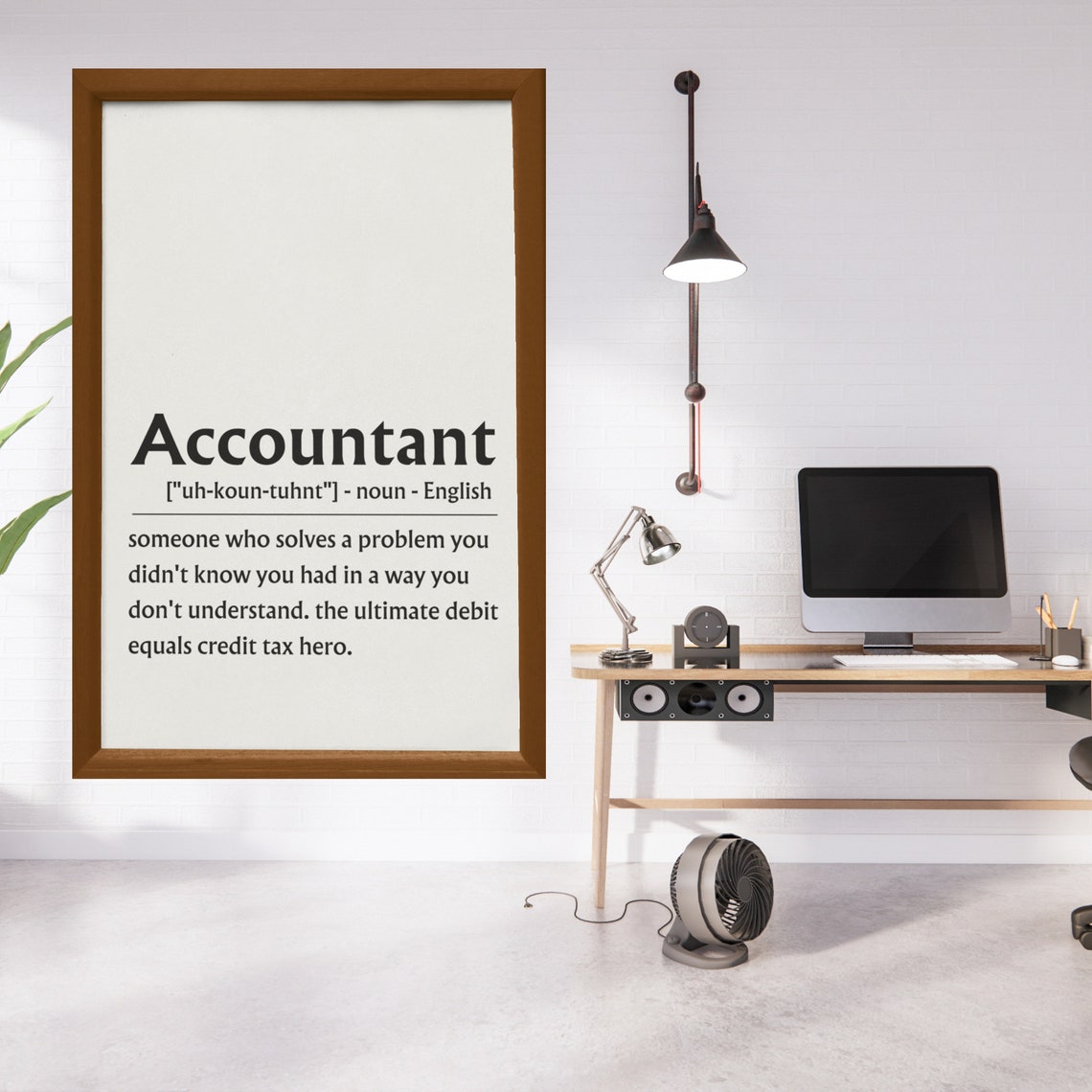 Accountant Definition Sign Funny Tax Hero Gift Office Poster - Image 8