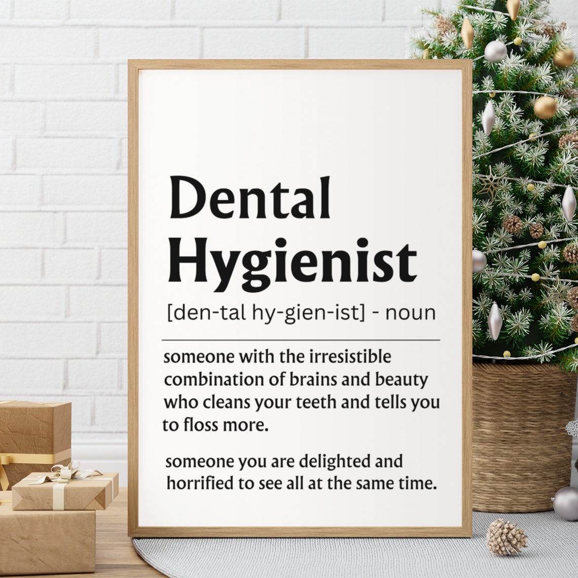 Dental Hygienist Definition Funny Quote Dental Office Poster