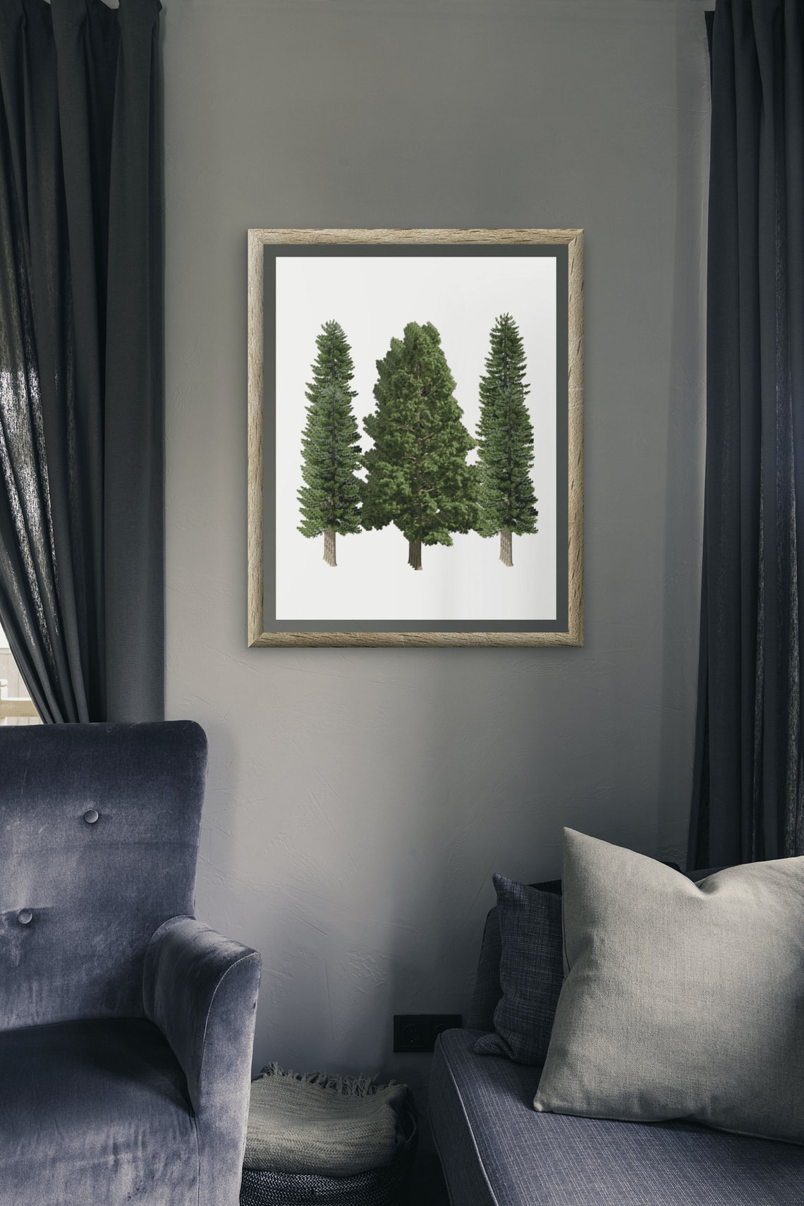 Lush Green Pine Tree Print Pine Tree Wall Art - Image 9
