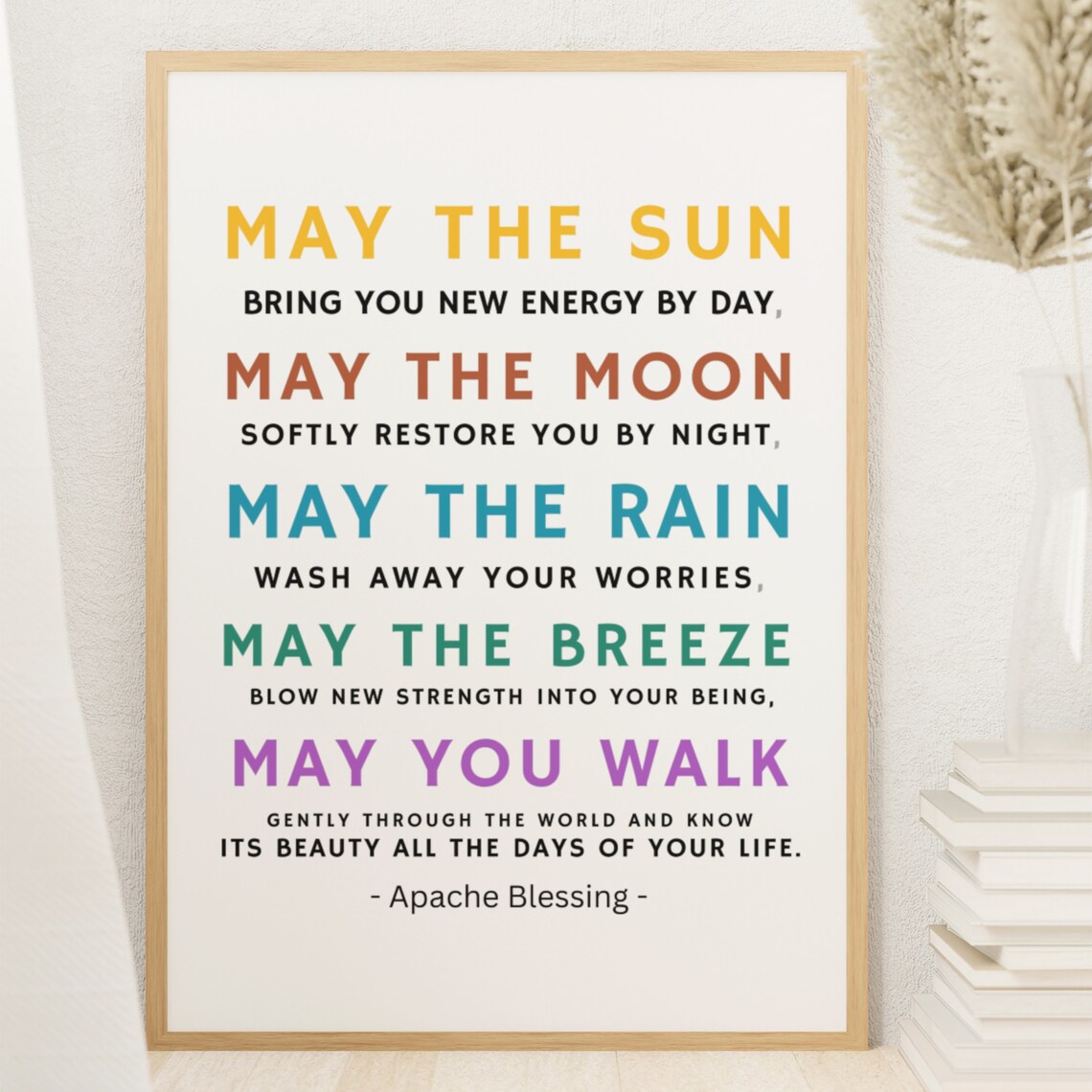 Apache Blessing Quote Art Print, Nursery Decor - Image 3