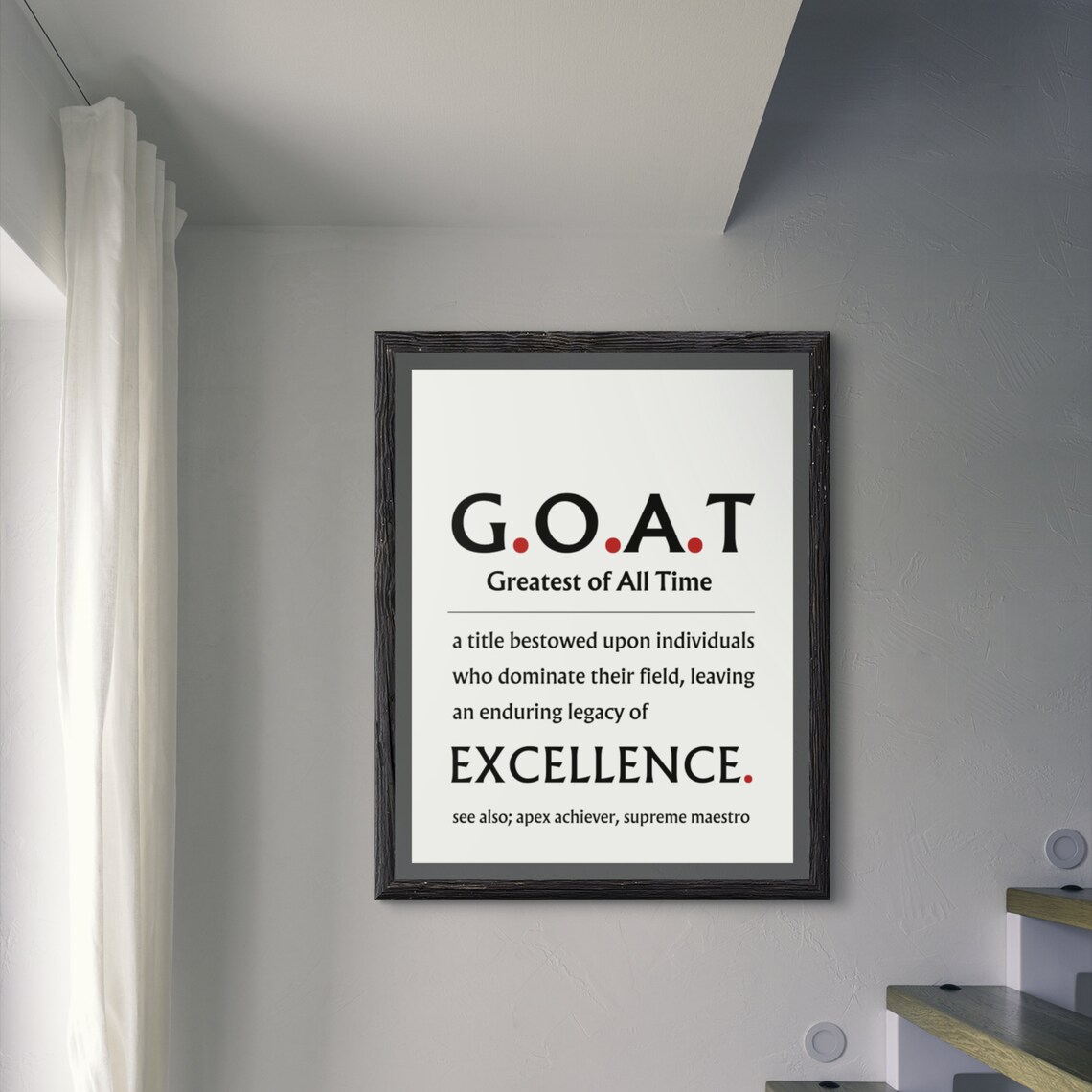 Greatest of All Time Goat Special Friend Art Print