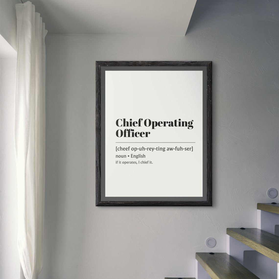 Chief Operating Officer Funny Office Definition Dictionary Poster