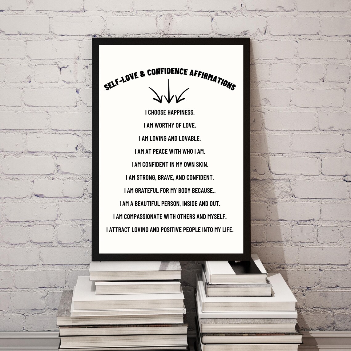Self Love And Confidence Affirmations Daily Positive Mindset Poster - Image 7
