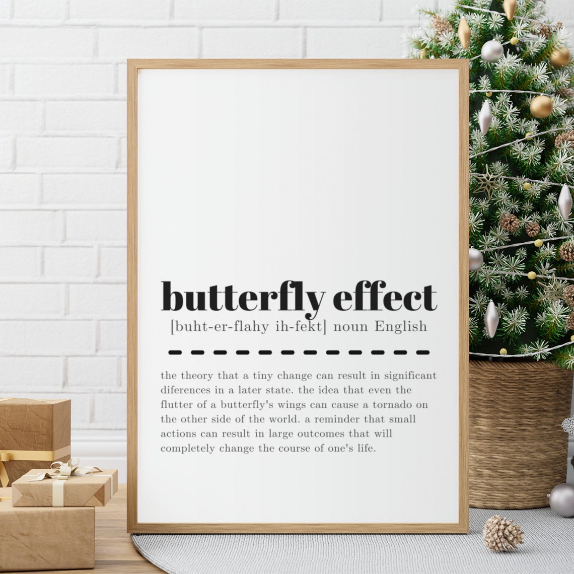 Butterfly Effect Definition Sign Inspirational Wall Decor Poster - Image 9