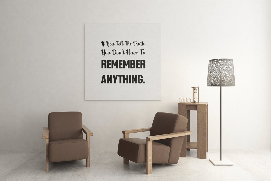 Mark Twain Tell The Truth Quote Inspirational Wall Decor Poster - Image 8