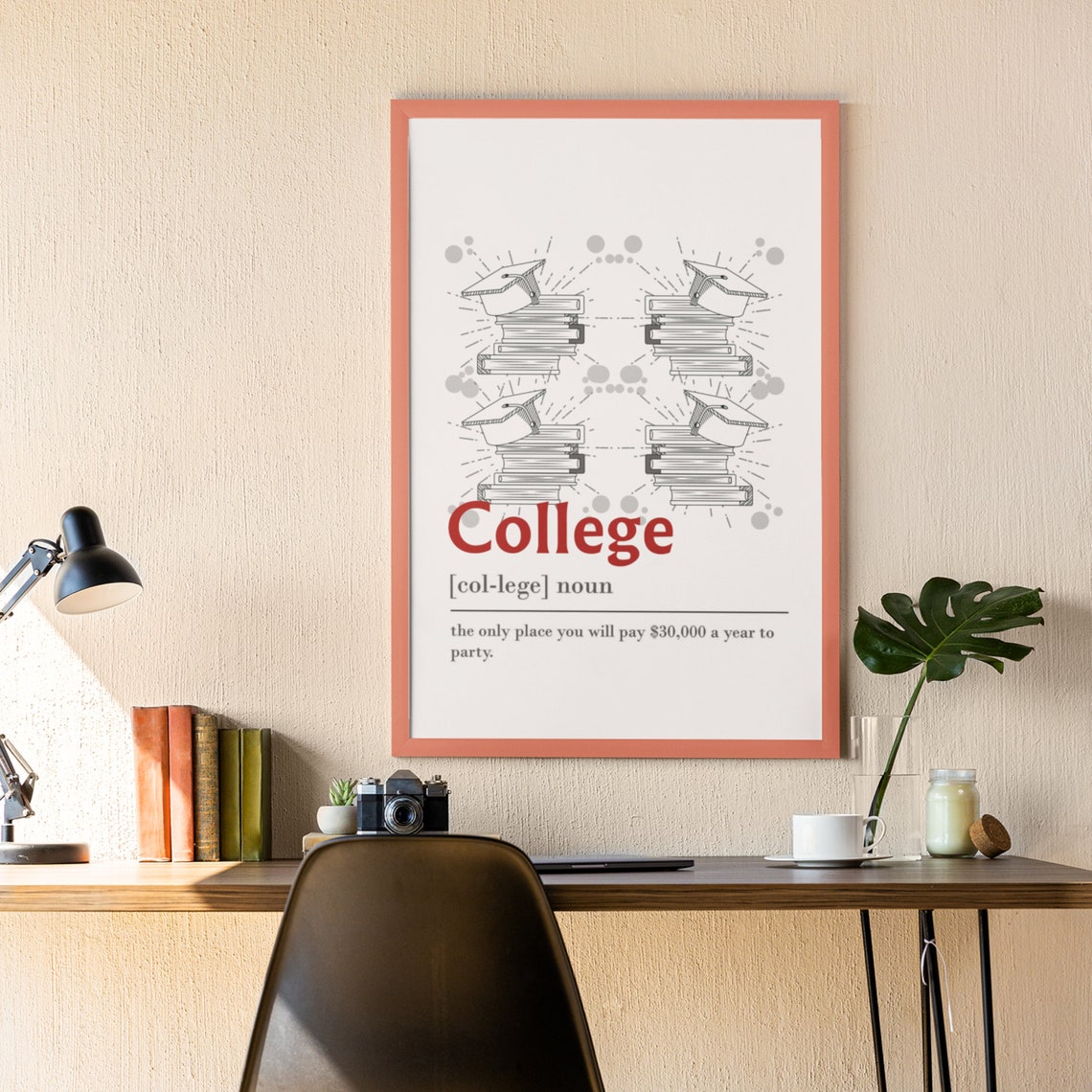 College Funny Dictionary Definition Pay to Party Quote Poster - Image 3