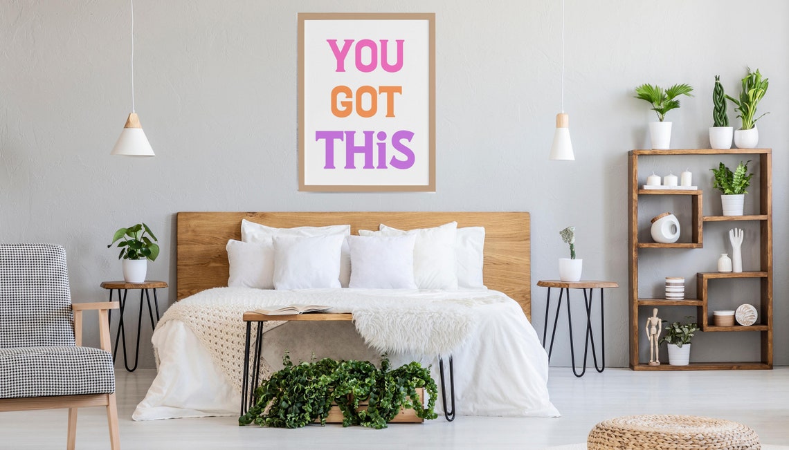 You Got This Set Of 3 Colorful Motivational Typography Poster - Image 3