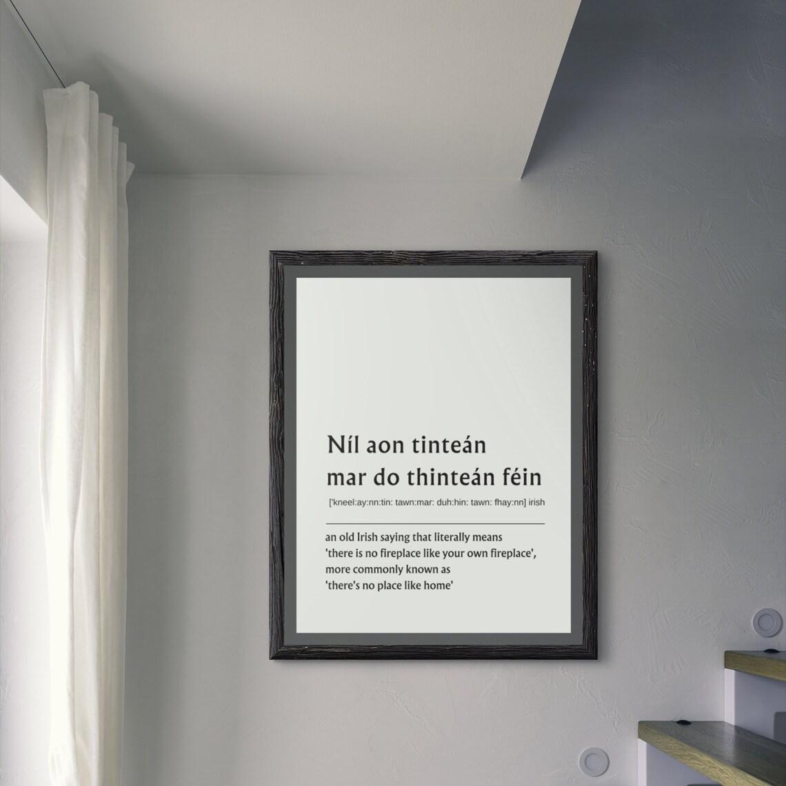 There's No Place Like Home Irish Proverbs Art Print - Image 7