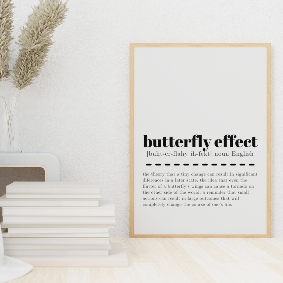 Butterfly Effect Definition Sign Inspirational Wall Decor Poster - Image 5