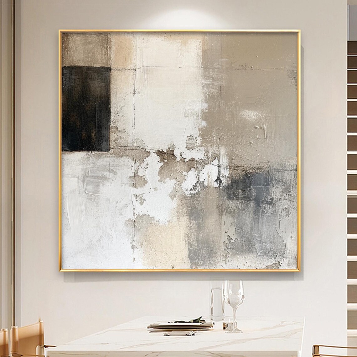 Abstract Oil Painting, Modern Minimalist Wall Art - Image 5