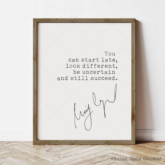 Misty Copeland You Can Start Late Look Different Quote Poster