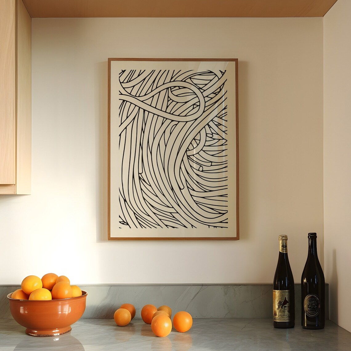 Pasta Kitchen Art Print, Trendy Food Poster - Image 3
