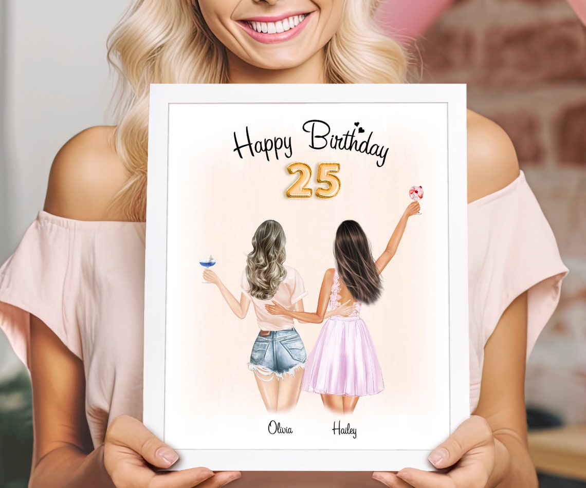 Personalized Gift Personalized Birthday Gift 25th Gift For Her Birthday Gift For Her Best Friend Gift For Birthday Sister Gift 25th Birthday