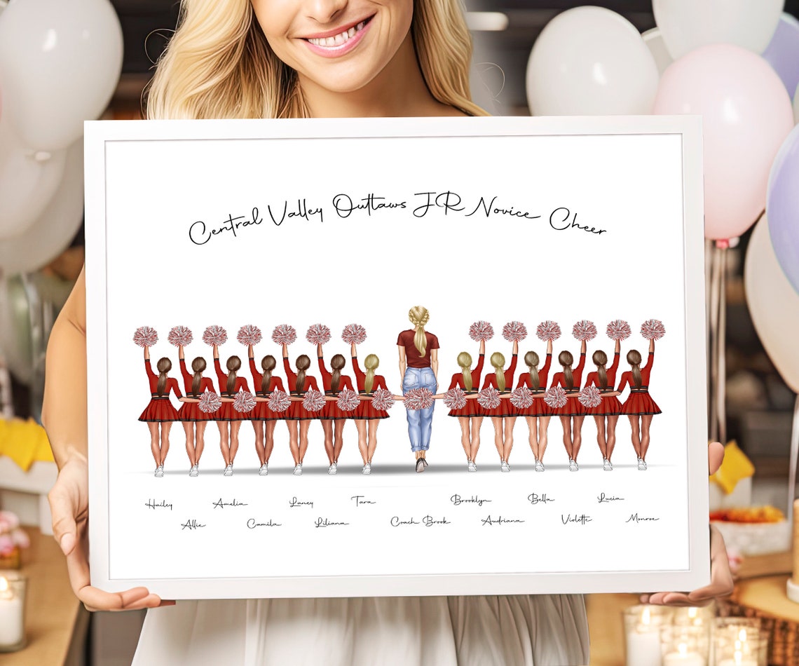 Central Valley Outlaws JR Novice Cheer Team Squad Portrait Poster