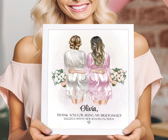 Bridesmaid To Be Gift Bridesmaid Custom Gift Bridesmaid Gift Personalized Bridesmaid Proposal Gift Bridesmaid Gift Proposal Bridesmaid Ideas