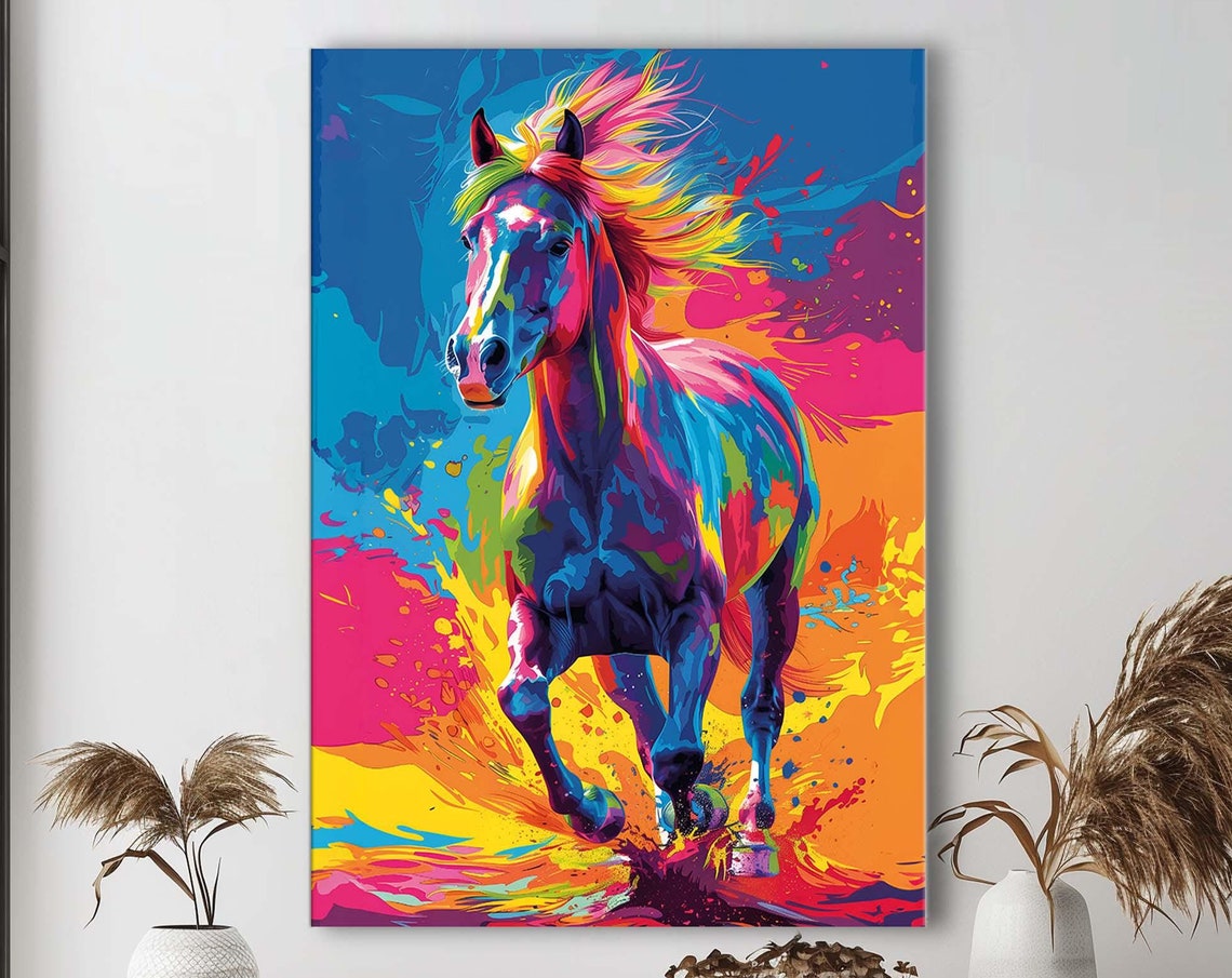 Horse Prints Wall Art Print Farm Animals Framed Horse Hobby Horse Photo Horse Print Horse Gifts Modern Art Wall Print
