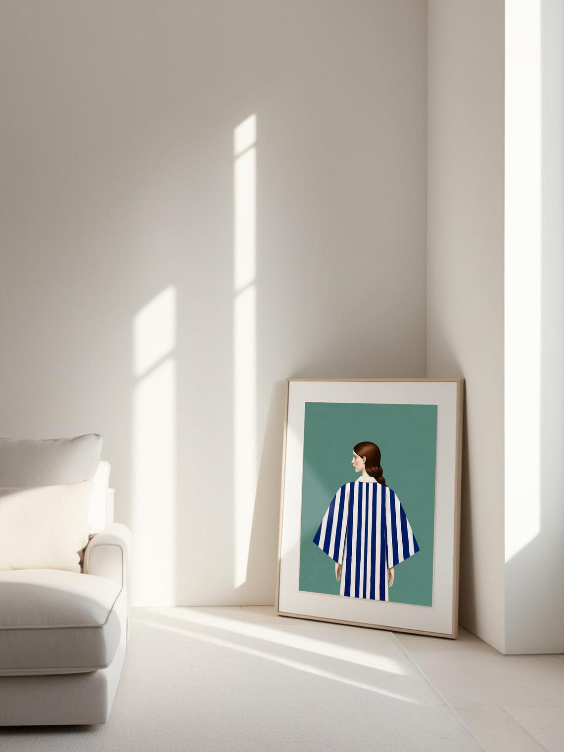 Modern Minimalist Woman Portrait, Fine Art Print - Image 3
