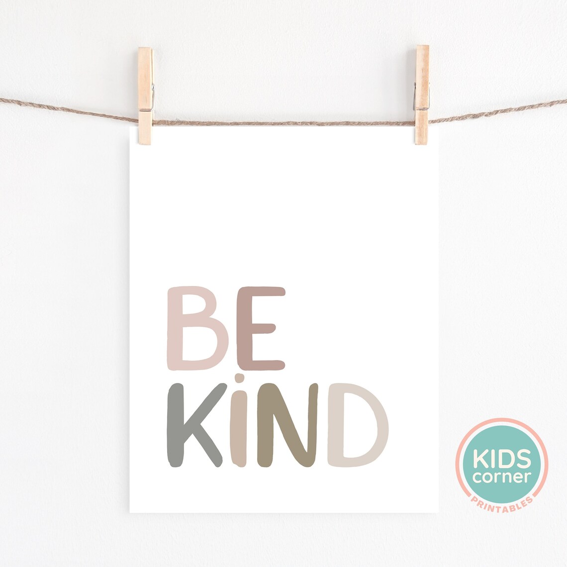 Be Kind Quote Typography Art Print, Home Decor - Image 2