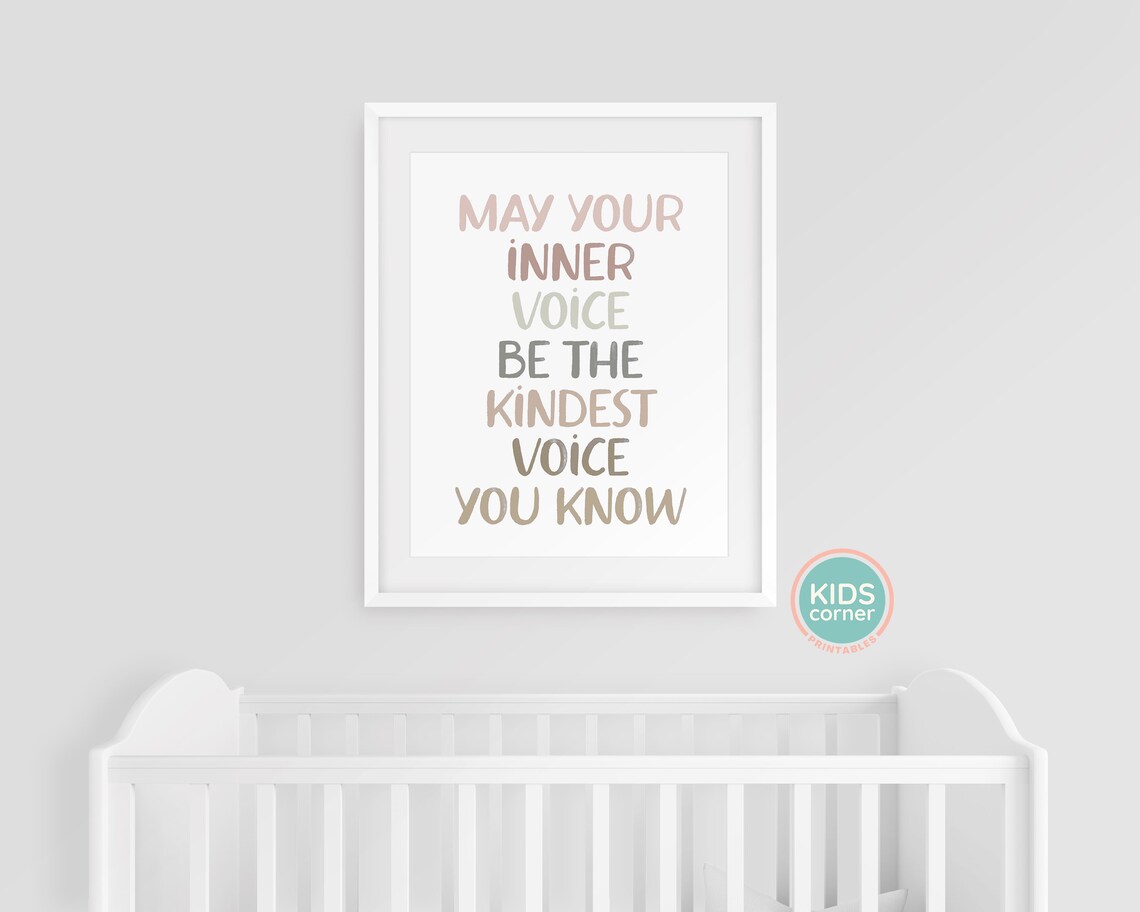 May Your Inner Voice Be The Kindest Voice Print - Image 3