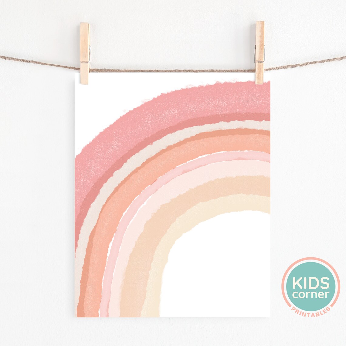 Rainbow Wall Art, Pink Rainbow Nursery Decor - Image 2