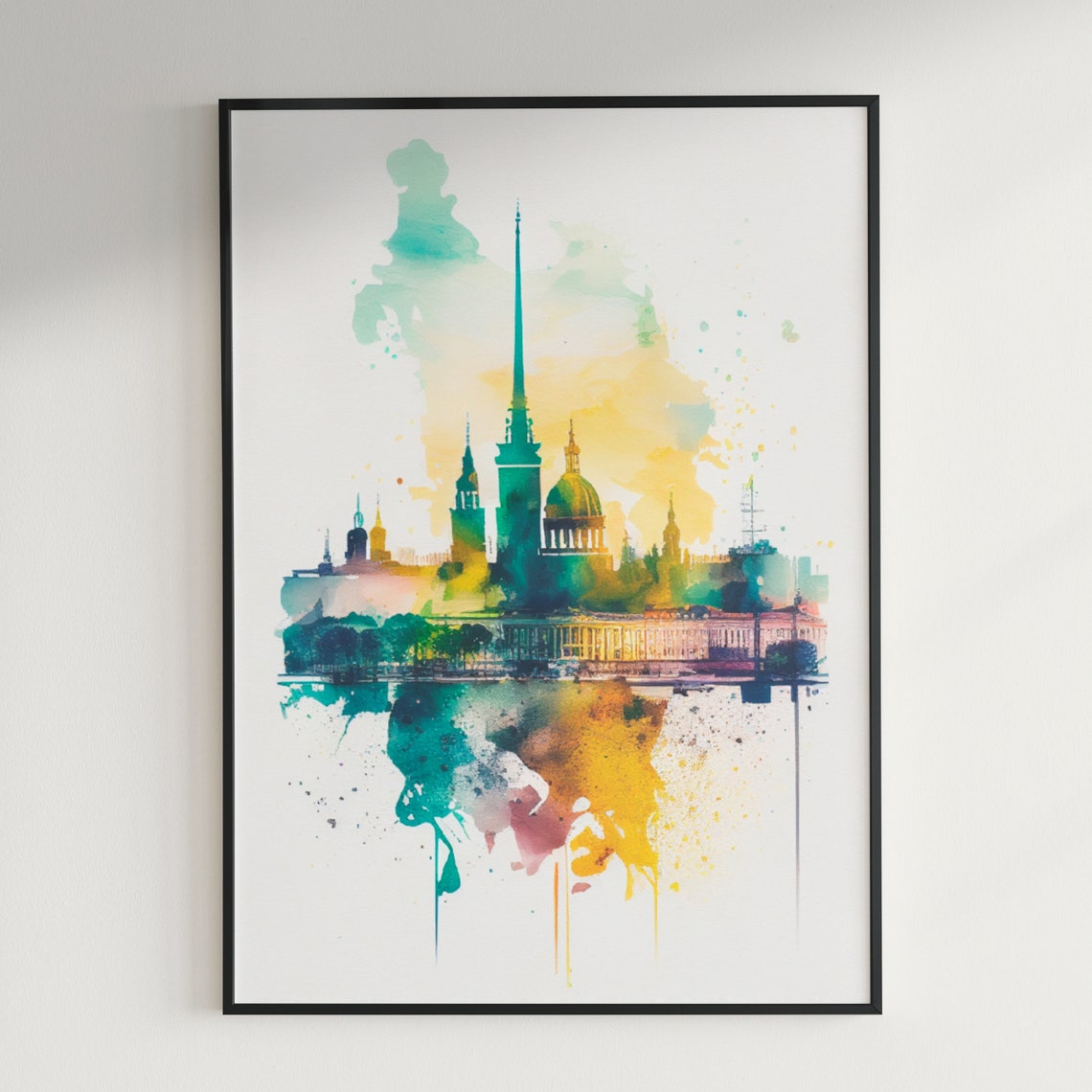 Skyline St Petersburg Skyline Wall Decor St Petersburg Cityscape St Petersburg Russia Wall Decor St Petersburg Wall Art Airbnb Art - Image 3