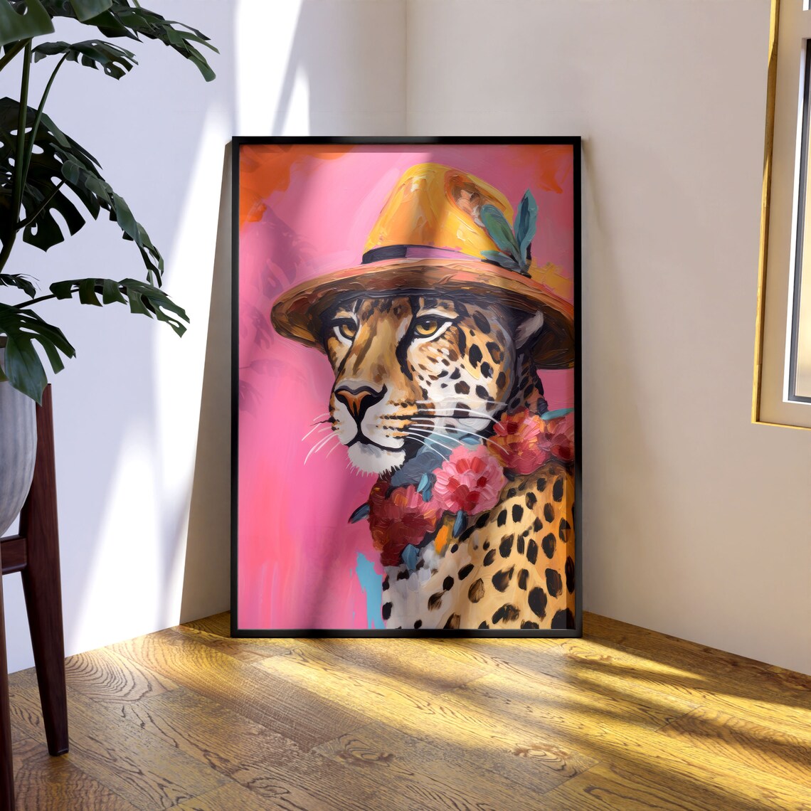 Cheetah Print Maximalist Dorm Room Poster - Image 3